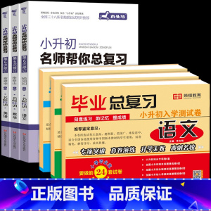 [小升名师帮你总复习+试卷]语.数英 全6册 小学通用 [正版]小升初名师帮你总复习语文数学英语第7次修订版6年级分班考