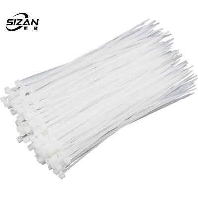 斯赞 自锁式塑料尼龙扎带 4*400mm 100条/包