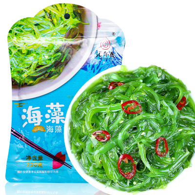 汇尔康 海藻沙拉 220gx1袋 酸甜裙带菜 海草丝 海藻菜开袋即食日本寿司海藻沙拉 酱菜 厨房调料