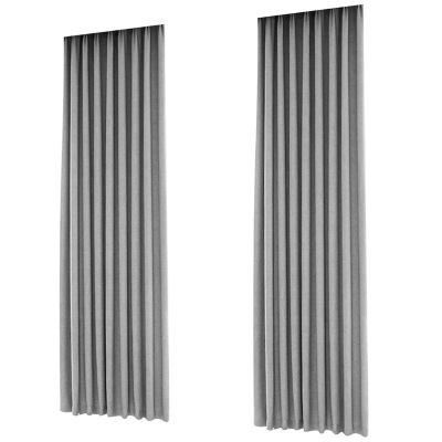 比韩现代格蓝希棉麻遮光窗帘客厅卧室落地窗飘窗亚麻布帘