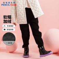 [1件3折]铅笔俱乐部童装2025年冬装新款女童长裤中大童加绒加厚裤子儿童休闲裤