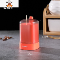 牙签盒筒创意家用牙签桶个性家用北欧ins按压式网红轻奢自动 敬平 [1个装]柔橘红.牙签筒