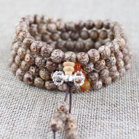 天然小银线菩提子108颗佛珠手链精品花银线血丝金线菩提念珠饰品送女朋友老婆情人节七夕生日礼物