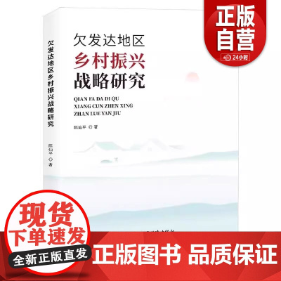 正版 欠发达地区乡村振兴战略研究 将民族地区整体推进与精准扶贫相结合,挖掘适合特困区乡村自身发展的最优路径 中国经济出版
