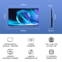 TCL 官方旗舰 55V2-Pro (55英寸) 吋 16G大内存 4K超高清HDR 智慧语音液晶平板电视机
