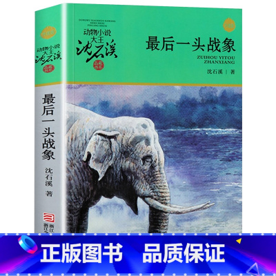 最后一头战象 [正版]完整版后一头战象全本沈石溪的图书籍动物小说大王品藏系列小学生四五六年级儿童文学作品珍藏大全全集全套