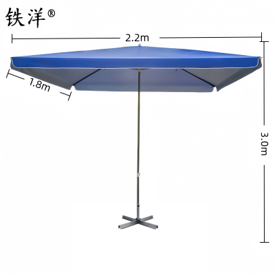 铁洋 宝蓝四方户外遮阳雨棚 支架款1.8m*2.2m 把