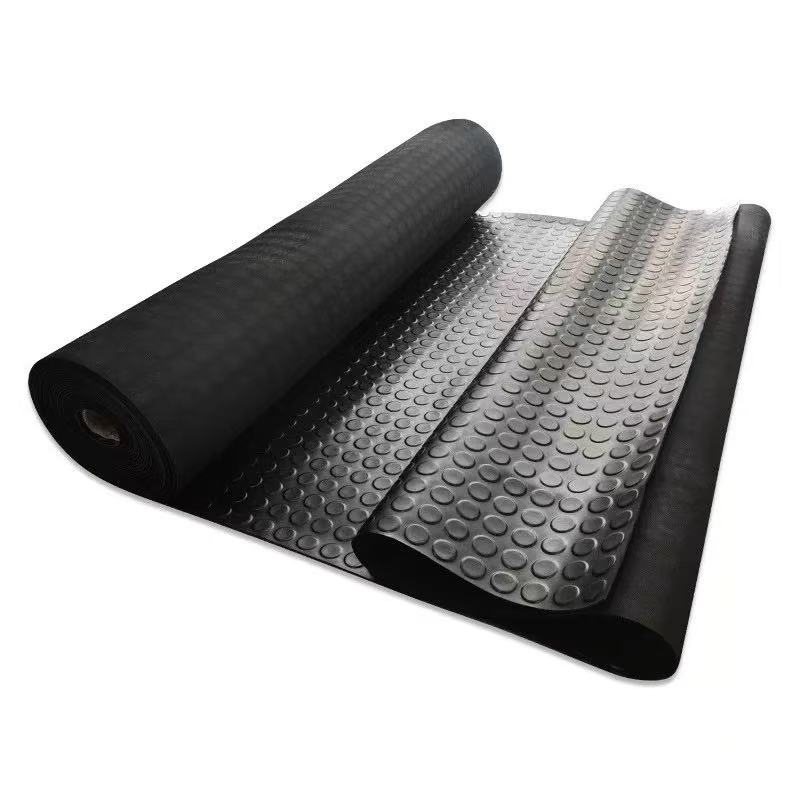 铁工邦 防滑橡胶板圆点防滑橡胶垫 1米宽10米长3mm厚 卷