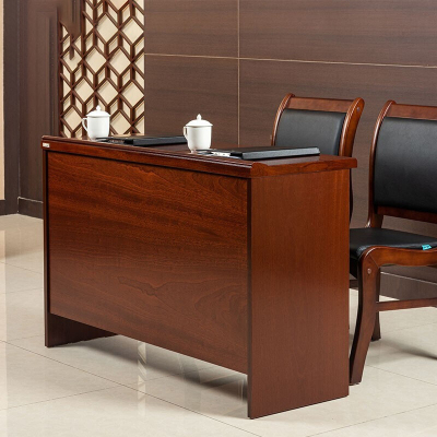 尔迈会议桌企业员工培训桌长条桌油漆贴实木皮条形桌 1.8米