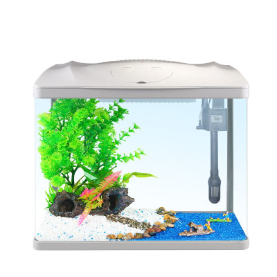 鱼缸水族箱生态桌面金鱼缸玻璃迷你小型客厅懒人免换水家用缸