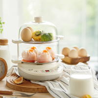 小熊(Bear) 煮蛋器 ZDQ-C14Q8 双层迷你定时蒸蛋器煮蛋机蒸蛋机早餐自动断电