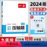 初中数学压轴题 九年级 [正版]2024新版九年级一本初中数学压轴题全一册初中数学压轴题一题多解法学霸解题辅助线专项训练