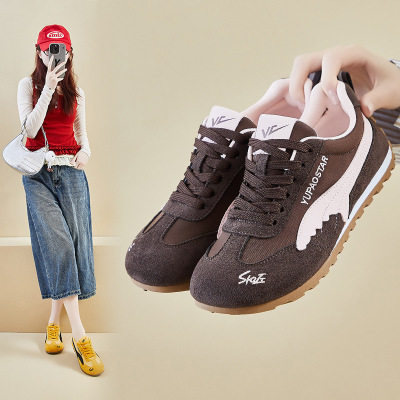 ins韩版新款阿甘鞋女秋季学生跑步运动厚底增高休闲鞋