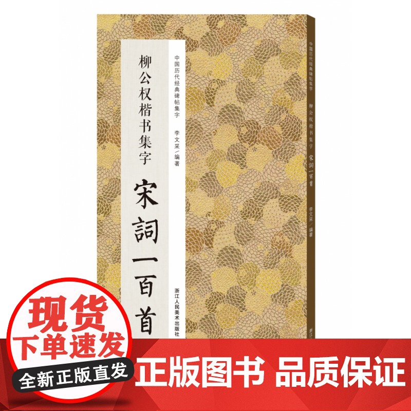 柳公权楷书集字宋词一百首 收录柳公权经典楷书碑帖集字古诗词作品集临摹教程 玄秘塔碑神策军碑集字毛笔书法字帖正版书籍