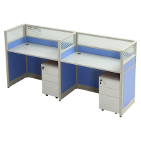 中豫鑫泽 ZYXZ5031806 职员桌屏风工位职员办公桌 并排双人位含柜