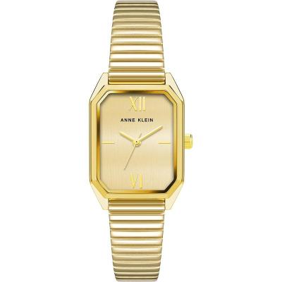 Anne Klein手表女防水石英八角形矿物玻璃不锈钢带商务休闲女表