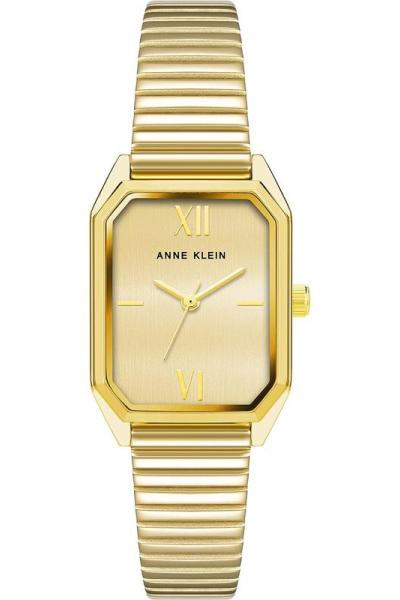 Anne Klein手表女防水石英八角形矿物玻璃不锈钢带商务休闲女表