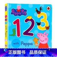 [正版]跟着小猪佩奇一起学数数 英文原版绘本Peppa Pig 123 with Peppa 数字学习认知启蒙 粉红猪
