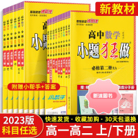 [精选好书 ] 2023高中小题狂做高一必修二2一1选修第三册第二册数学物理化学生物高二选择性人教江苏语文英语地理历史政