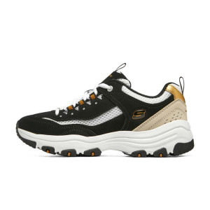 Skechers斯凯奇女鞋复古厚底增高透气舒适时尚拼接舒适百搭老爹鞋休闲运动鞋