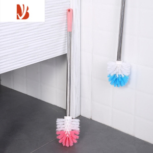 三维工匠加粗杆长柄马桶刷套装浴室洗厕所刷卫生间不锈钢清洁刷洁厕刷刷子