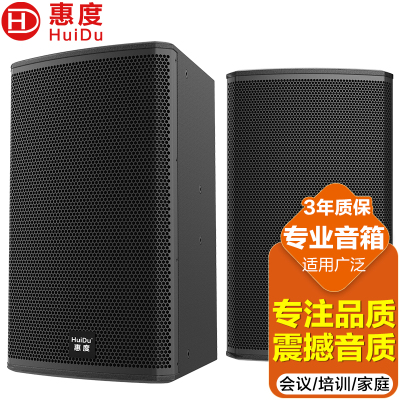 惠度(HuiDu)MS-12专业舞台演出婚庆活动酒吧KTV包厢舞蹈室HIFI音响大小型会议室专用全频音箱