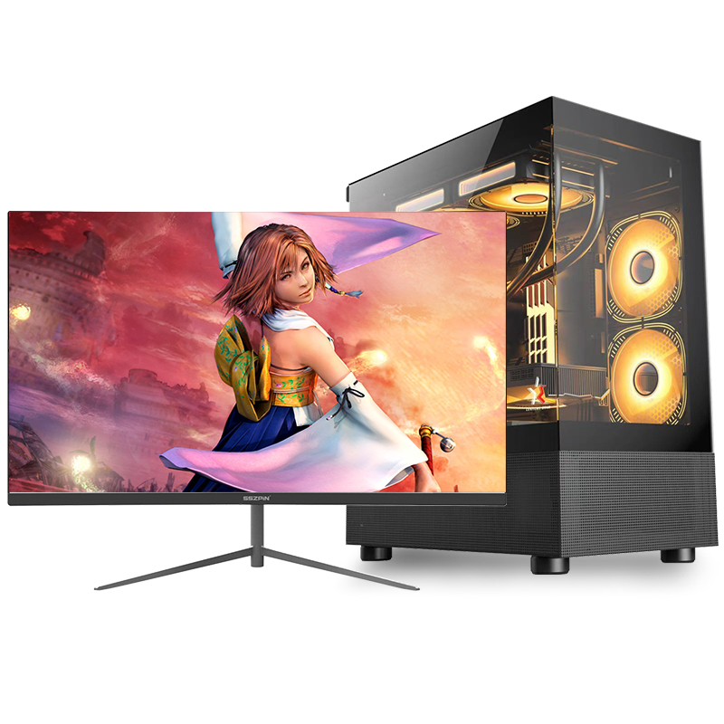 亚当贝尔 家用办公台式电脑主机11代i9 11950H/RTX4060 8G光追独显/32G内存/1TB SSD固态 商务娱乐影音吃鸡黑神话悟空游戏学生电脑整机全套+24英寸显示器