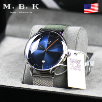 M.B.K欧美品牌男士全自动机械表 男表大表盘小众手表男款手表新款男表星球系列防水带日历1008-G