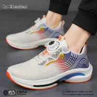 La Chessiers男鞋透气网面运动跑步休闲鞋2025新款春秋季潮流男士老爹百搭潮鞋