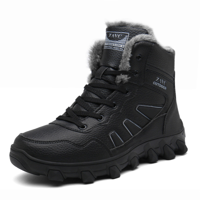 Ideamini冬季男士棉鞋高帮加绒加厚中年东北户外雪地靴冬天防滑防水保暖鞋靴子
