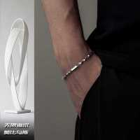 轻奢小众设计瓜子男生手链简约高级感钛钢不掉色链情侣百搭潮饰品送女朋友老婆情人节七夕生日礼物