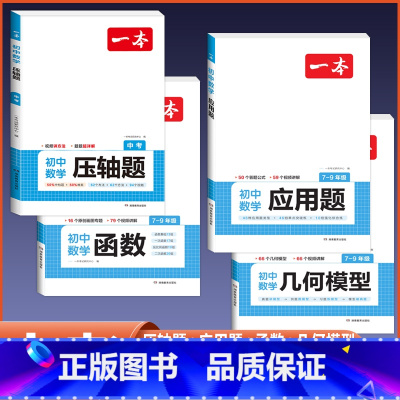 [中考]应用题+几何模型+函数+压轴题 初中通用 [正版]2024版初中数学应用题+函数+几何模型国一八年级九年级中考答