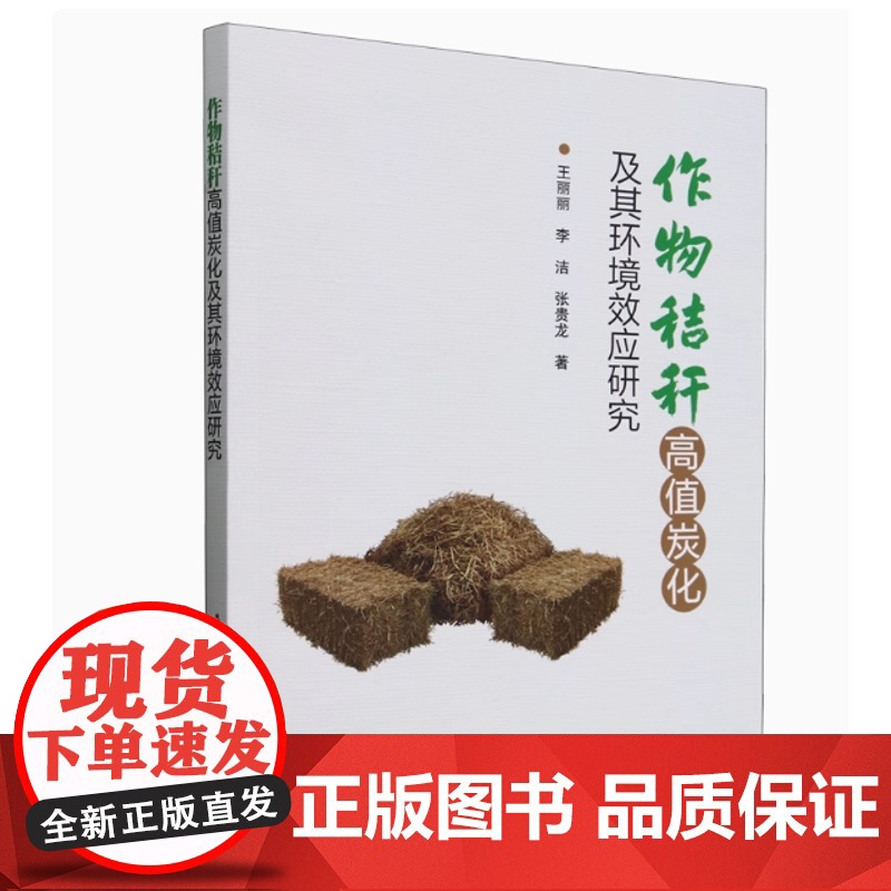 作物秸秆高值炭化及其环境效应研究 王丽丽 李洁 张贵龙 编 9787511660190中国农业科学技术出版社