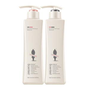 阿道夫 滋润修护洗护套装洗发水(轻柔丝滑)420ml+护发素(植萃精华)420ml+赠1中样6小样(NM)