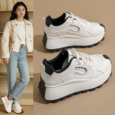 ins韩版新款老爹鞋女2026春季跑步休闲鞋厚底增高鞋_783