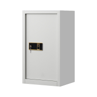 阿拉贡指纹电子保密柜钢制密码文件柜档案柜办公柜矮柜保密资料柜单门白色钥匙指纹