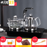 三维工匠玻璃泡茶壶加厚耐热平底烧水蒸茶壶小型平板电磁炉茶具专用煮茶器 九:上水炉煮茶壶茶巾茶勺6杯