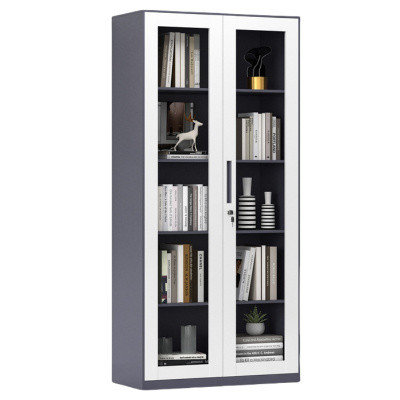 凌迪星灰色通玻对开柜900*400*1850mm台