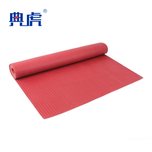 典虎 绝缘胶垫 红色条纹3mm*1.2m*10m 6kv 卷