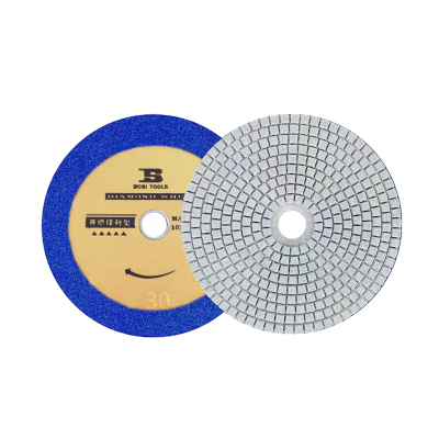 波斯(BOSI)水磨石材抛光片 80mm 30目 片