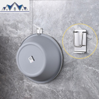 浴室拖鞋架壁挂式免打孔卫生间不锈钢厕所沥水收纳挂架家用架子 三维工匠收纳层架