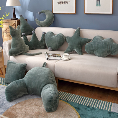 美帮汇皇冠风抱枕软包客厅沙发靠垫床头靠背飘窗少女学生午睡枕