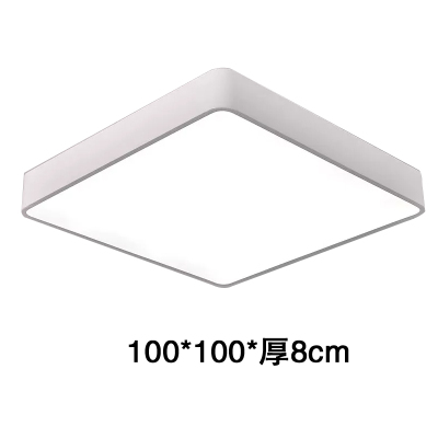 十方嘉方形白框吸顶灯100*100*8cm