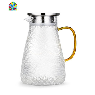 玻璃水壶大容量可高温家用茶壶凉白开水壶水杯套装 FENGHOU 一壶两杯套装()凉水壶