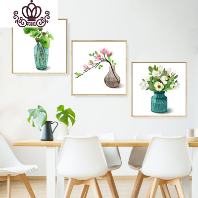 封后(FENGHOU)北欧5d钻石画满钻石绣清新植物餐厅贴钻十字绣2019新款客总尺寸240x80厘米单幅80x80