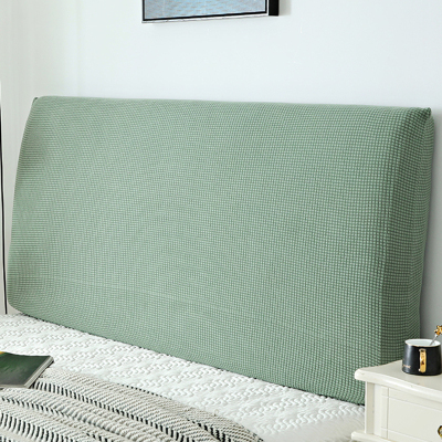 全包床头套罩 床头罩软包床靠背罩防尘保护套简约现代北欧 松柏绿 2.0米(适合1.9-2.1米床头使用)