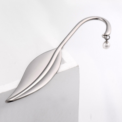 创意金属柳叶书签工艺品树叶书签小礼品送老师同学个性礼品紫色默认颜色