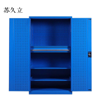 苏久立工具柜加厚铁皮储物柜工厂车间用带抽屉汽修多功能收纳柜通门内一抽柜蓝色