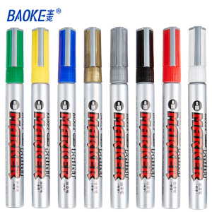 宝克(BAOKE)MP540 2mm彩色油漆笔 签到笔/美术涂鸦绘画笔/洗车补漆油笔 12支/盒 1盒