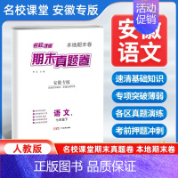 语文[人教版] 七年级下 [正版]安徽专版2024新版期末真题卷七年级下册语文人教版 初一7年级下册同步测试卷单元期中期